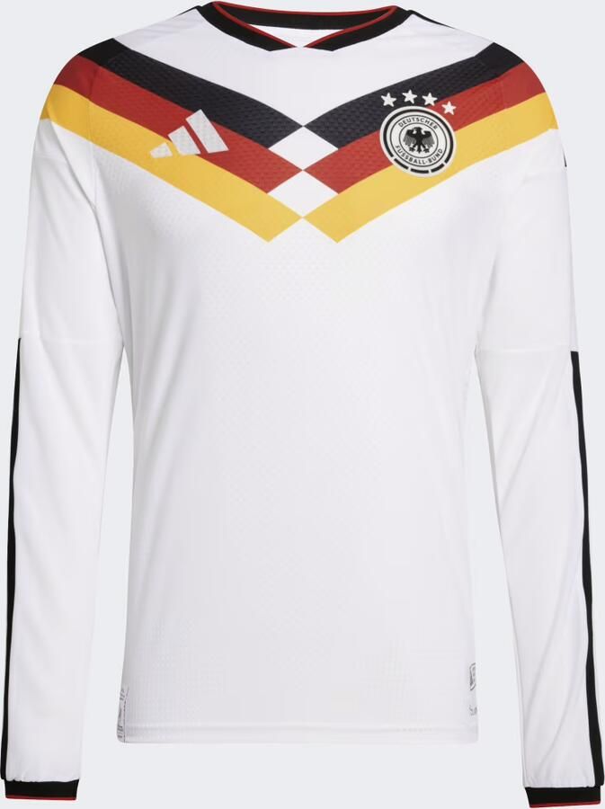 Adidas Duitsland 26 Authentiek Thuisshirt met Lange Mouwen - Foto 3