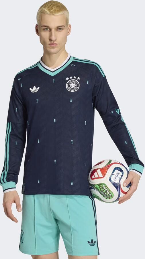 Adidas Duitsland 26 Authentiek Uitshirt met Lange Mouwen