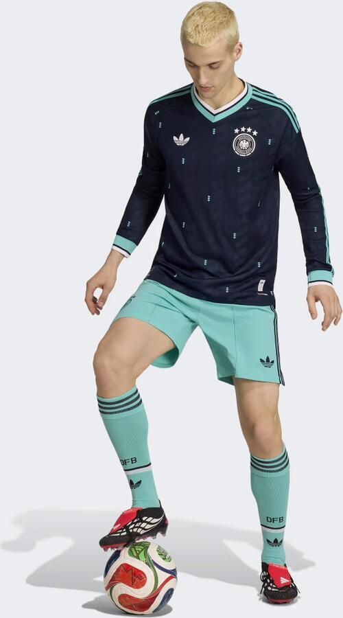 Adidas Duitsland 26 Authentiek Uitshirt met Lange Mouwen - Foto 3