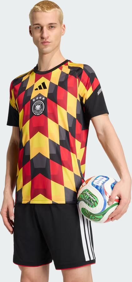 Adidas Germany 2026 Pre Match Shirt Zwart- Heren Zwart - Foto 2