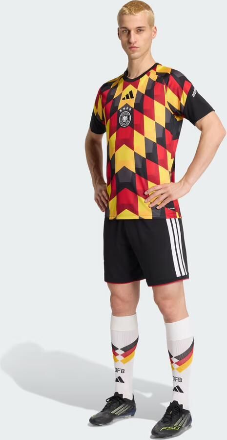 Adidas Germany 2026 Pre Match Shirt Zwart- Heren Zwart - Foto 5