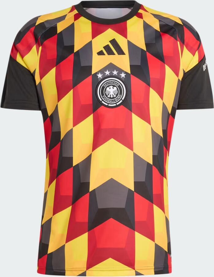 Adidas Germany 2026 Pre Match Shirt Zwart- Heren Zwart - Foto 3