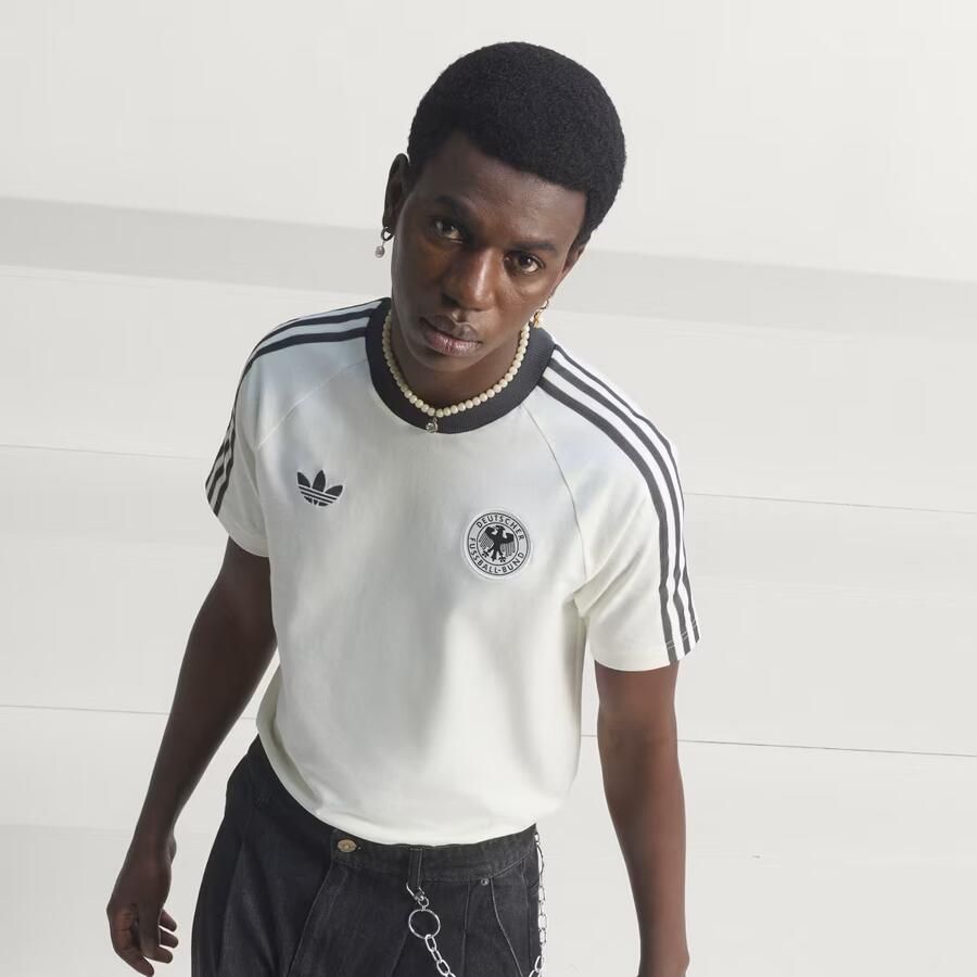 Adidas Originals regular fit T-shirt van katoenmix met DFB-applicatie