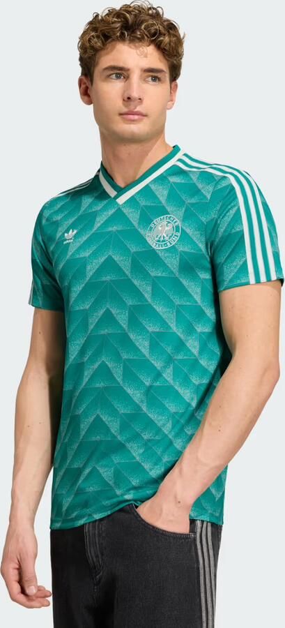 Adidas Originals Germany '90 Retro Away Shirt Groen- Heren Groen - Foto 2
