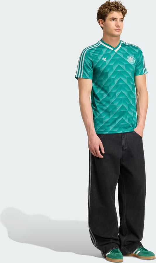Adidas Originals Germany '90 Retro Away Shirt Groen- Heren Groen - Foto 4