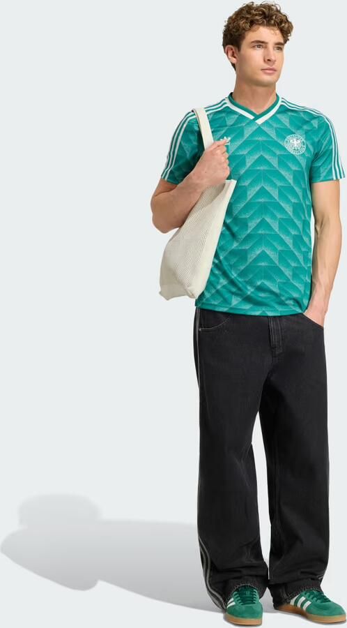 Adidas Originals Germany '90 Retro Away Shirt Groen- Heren Groen - Foto 5