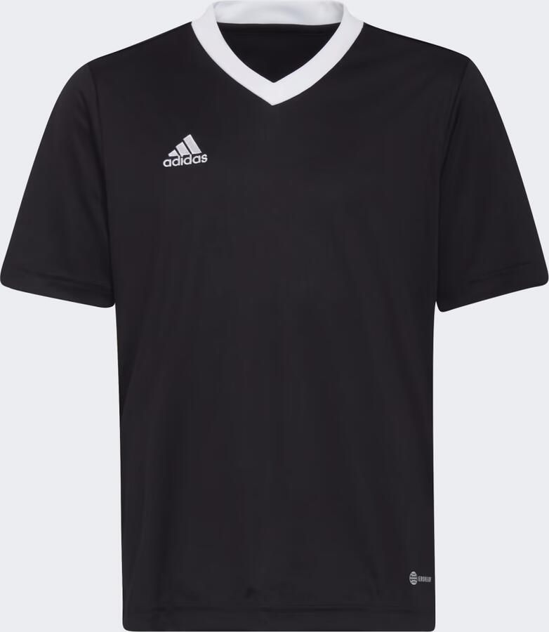 Adidas Performance junior voetbalshirt zwart Sport t-shirt Jongens Meisjes Polyester Ronde hals 140
