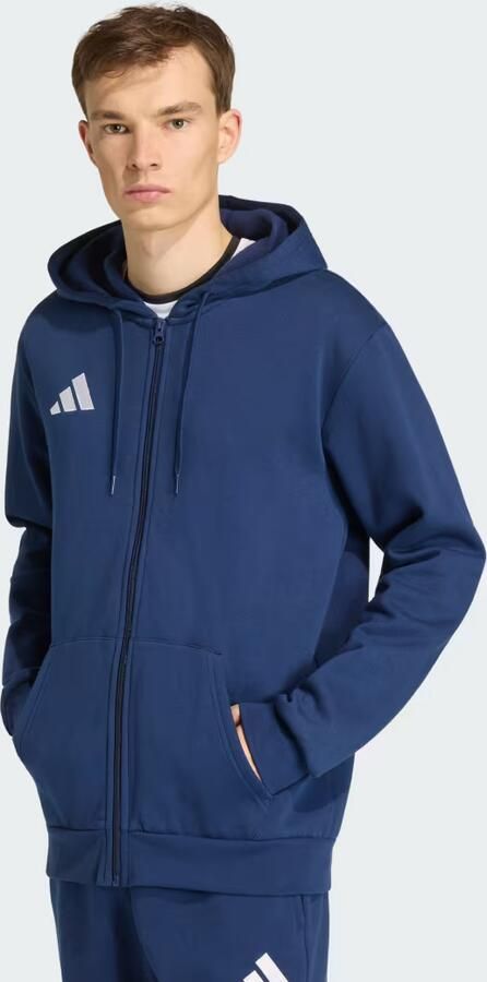 Adidas Entrada26 Hoodie met Lange Ritssluiting