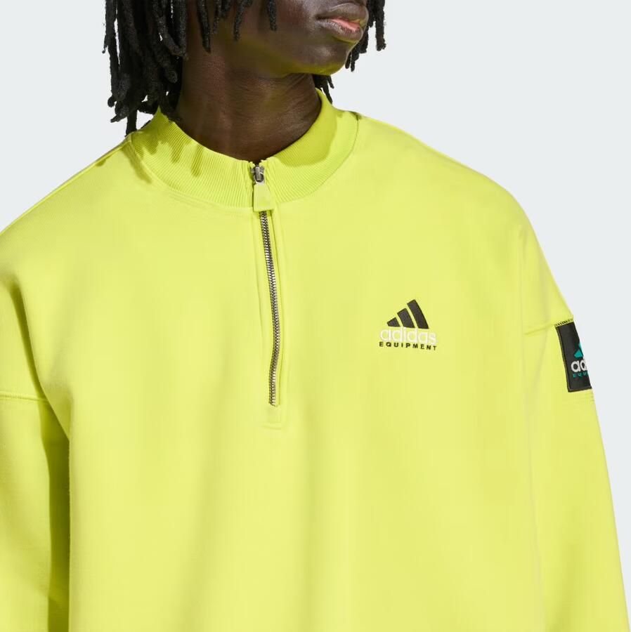 Adidas Equipment Blocked Sweater met Halflange Rits - Foto 2