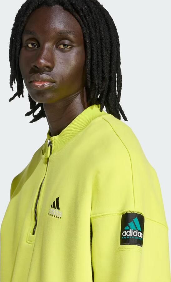Adidas Equipment Blocked Sweater met Halflange Rits - Foto 4