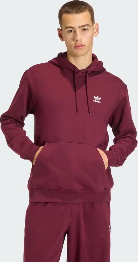 Adidas Originals Essential Loose Fleece Hoodie Men Hoodies & Sweaters rood Maat XL Kleding - Foto 4