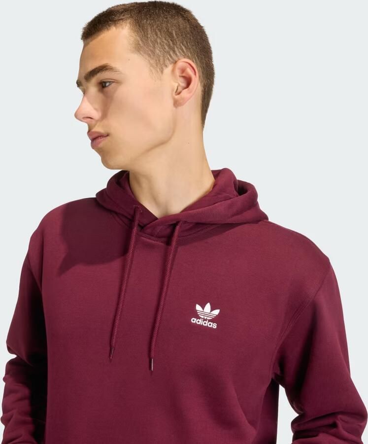 Adidas Originals Essential Loose Fleece Hoodie Men Hoodies & Sweaters rood Maat XL Kleding - Foto 2