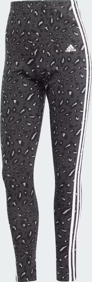 Adidas Badge of Sport Leopard Print Leggings Black- Dames Black