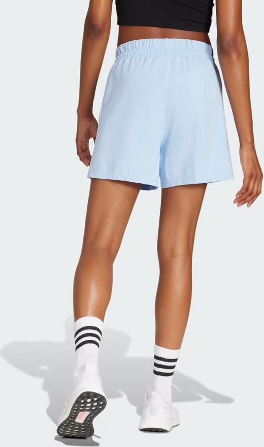 Adidas Essentials 3-Stripes Cotton Short Blauw- Dames Blauw - Foto 5