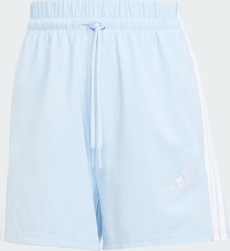 Adidas Essentials 3-Stripes Cotton Short Blauw- Dames Blauw