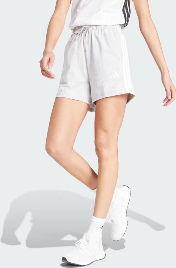Adidas Essentials 3-Stripes Cotton Short Grijs- Dames Grijs - Foto 6