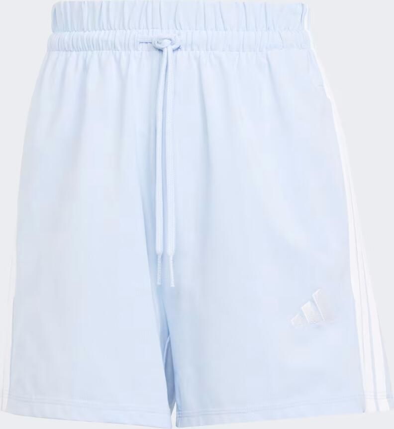 Adidas Essentials 3-Stripes Cotton Short Blauw- Dames Blauw