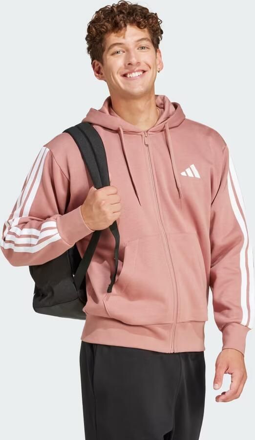 Adidas Essentials 3-Stripes Fleece Hoodie - Foto 4