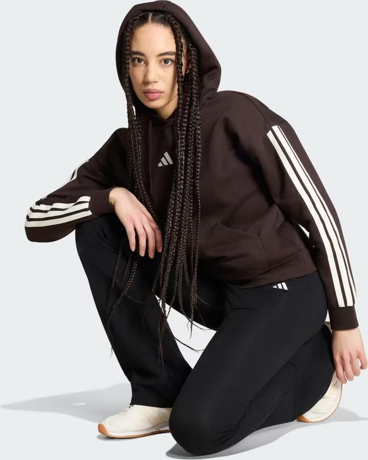Adidas ESSENTIALS 3-STRIPES FLEECE HOODIE - Foto 4