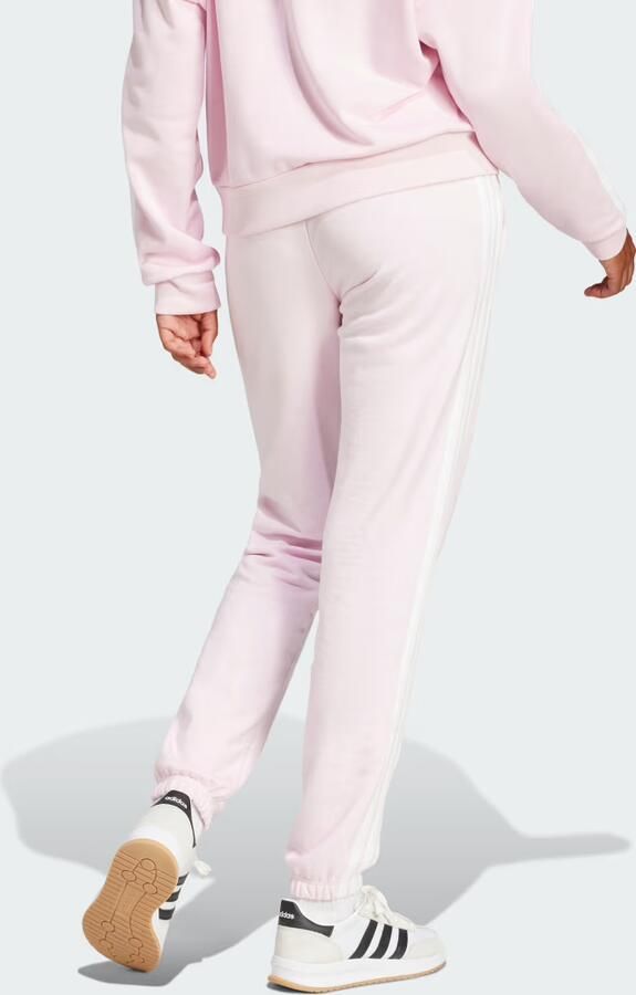 Adidas Essentials 3-Stripes French Terry Cuffed Broek Roze- Dames Roze - Foto 3