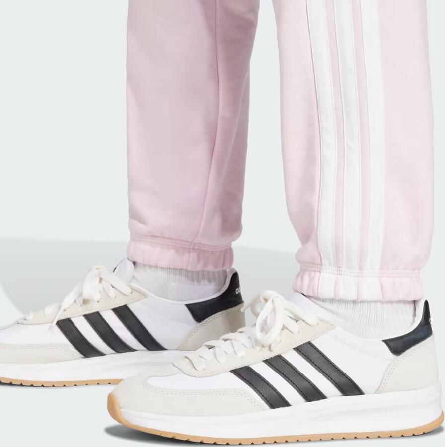 Adidas Essentials 3-Stripes French Terry Cuffed Broek Roze- Dames Roze - Foto 2