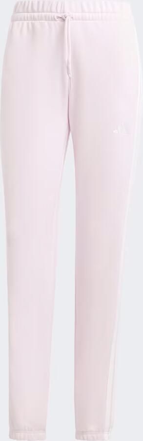 Adidas Essentials 3-Stripes French Terry Cuffed Broek Roze- Dames Roze
