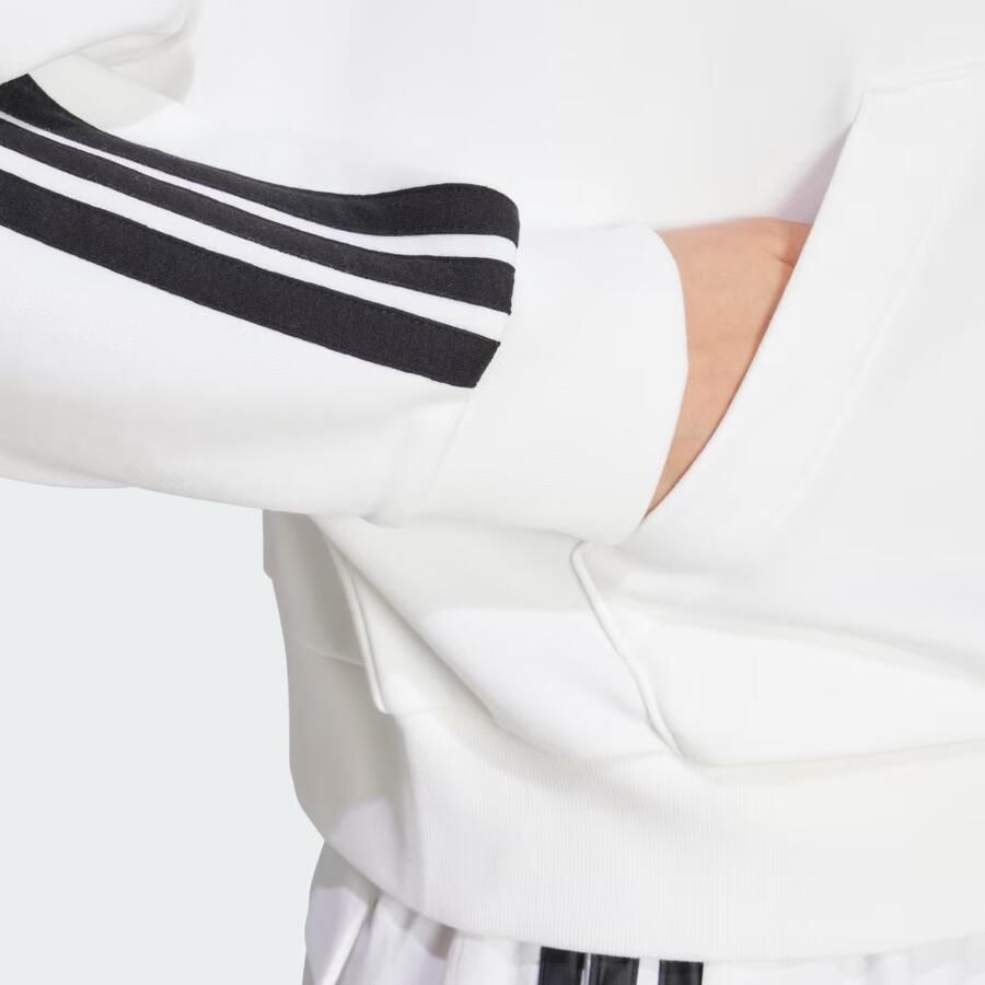 Adidas Essentials 3-Stripes French Terry Hoodie met Korte Rits - Foto 2