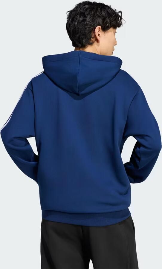 Adidas Essentials 3-Stripes French Terry Hoodie met Lange Ritssluiting - Foto 6
