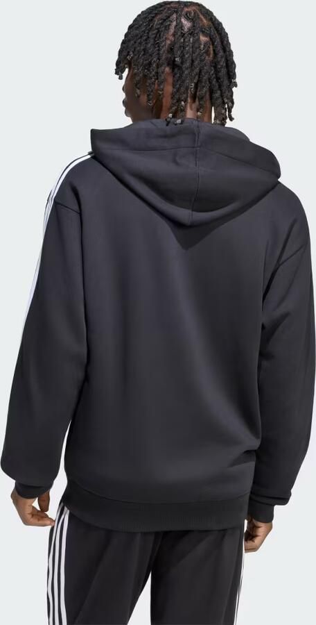 Adidas Essentials 3-Stripes French Terry Hoodie met Lange Ritssluiting - Foto 6