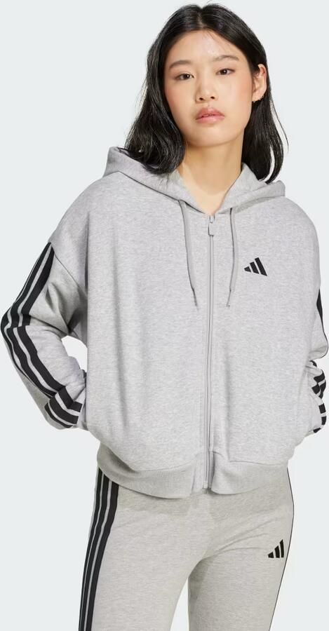 Adidas Essentials 3-Stripes French Terry Ritshoodie