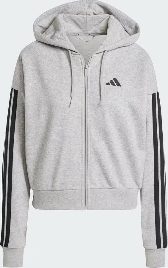 Adidas Essentials 3-Stripes French Terry Ritshoodie - Foto 3