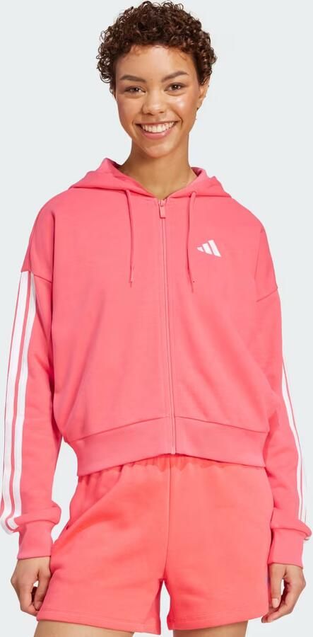 Adidas Essentials 3-Stripes French Terry Ritshoodie - Foto 6