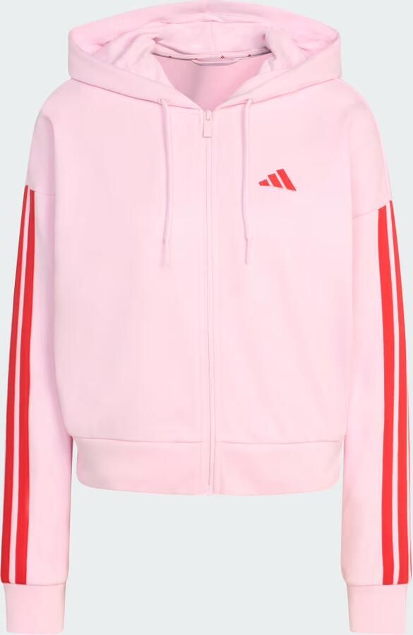 Adidas Essentials 3-Stripes French Terry Ritshoodie - Foto 4
