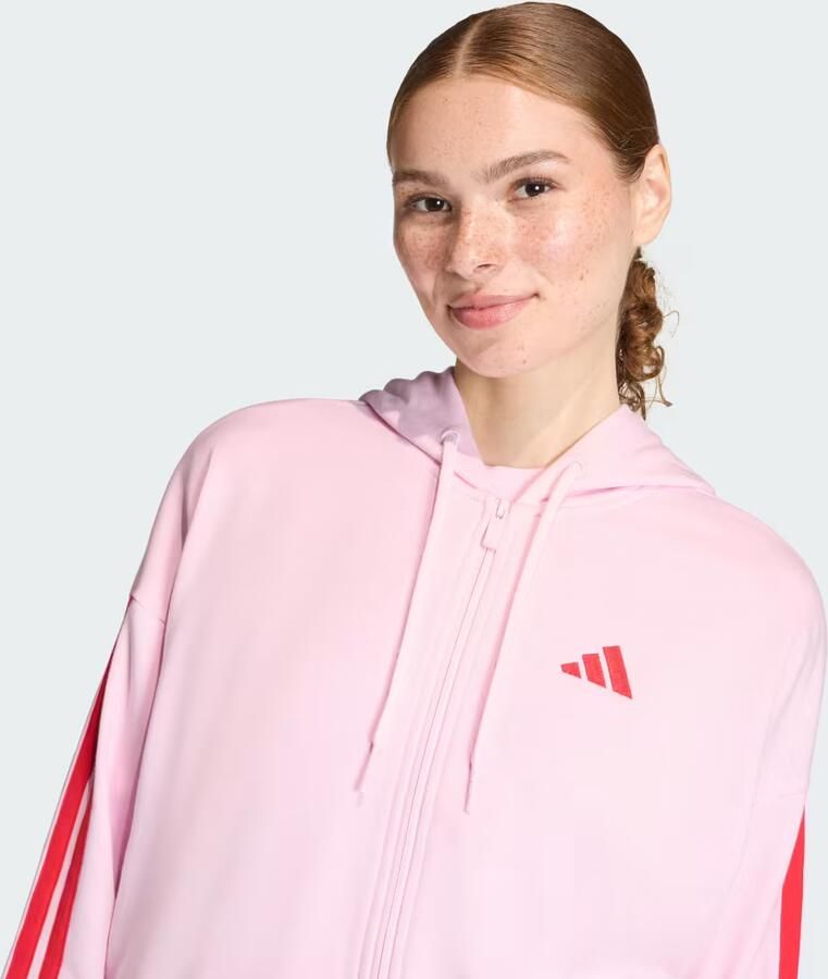 Adidas Essentials 3-Stripes French Terry Ritshoodie - Foto 2