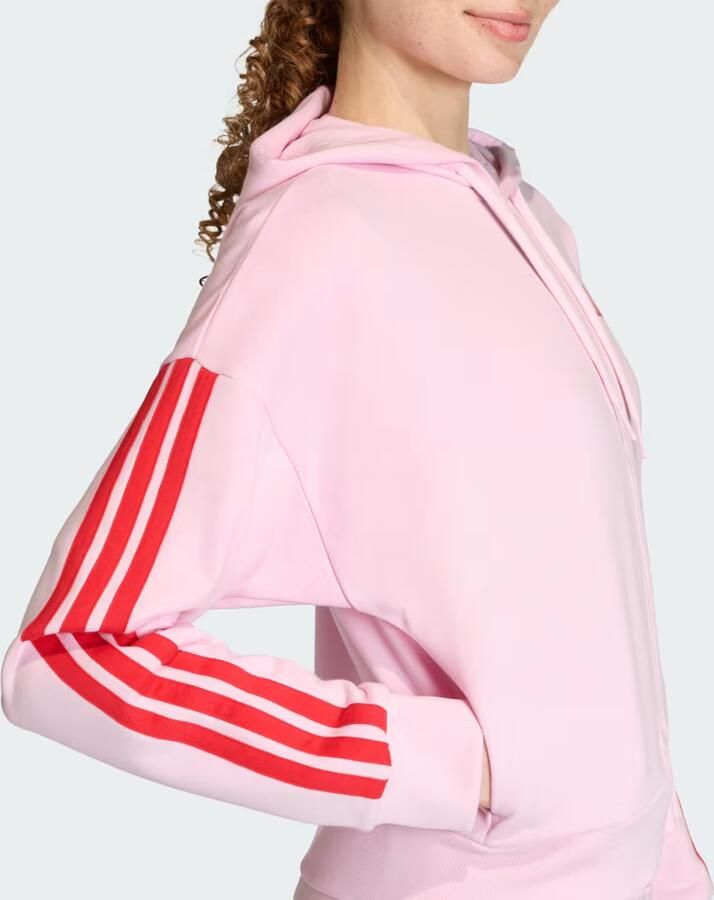 Adidas Essentials 3-Stripes French Terry Ritshoodie - Foto 3