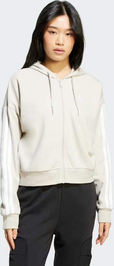 Adidas Essentials 3-Stripes French Terry Ritshoodie - Foto 2