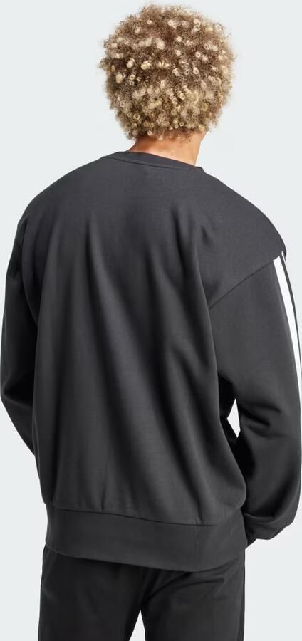 Adidas Essentials 3-Stripes French Terry Sweatshirt Zwart- Heren Zwart
