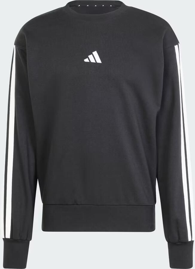 Adidas Essentials 3-Stripes French Terry Sweatshirt Zwart- Heren Zwart - Foto 3