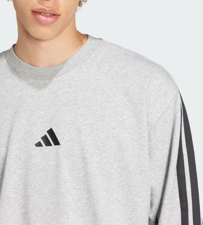 Adidas Essentials 3-Stripes French Terry Sweatshirt Grijs- Heren Grijs - Foto 3