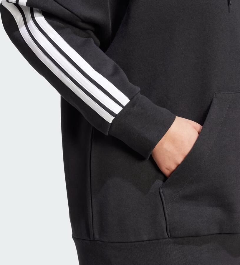 Adidas Essentials 3-Stripes Full-Zip Fleece Hoodie (Grote Maat) - Foto 3