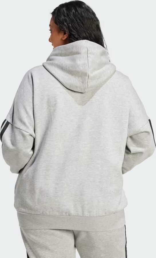 Adidas Essentials 3-Stripes Full-Zip Fleece Hoodie (Grote Maat) - Foto 5
