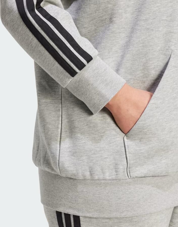 Adidas Essentials 3-Stripes Full-Zip Fleece Hoodie (Grote Maat) - Foto 3