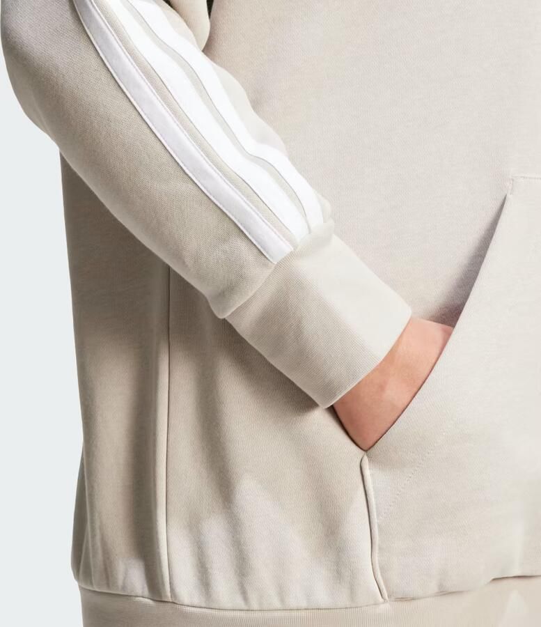 Adidas Essentials 3-Stripes Full-Zip Fleece Hoodie (Grote Maat) - Foto 3