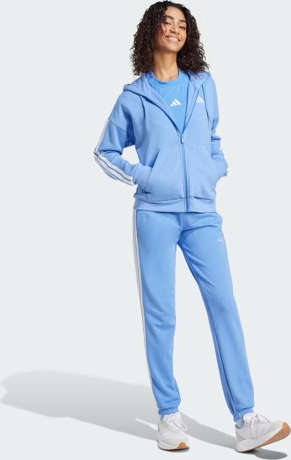 Adidas Essentials 3-Stripes Full-Zip Fleece Hoodie - Foto 5