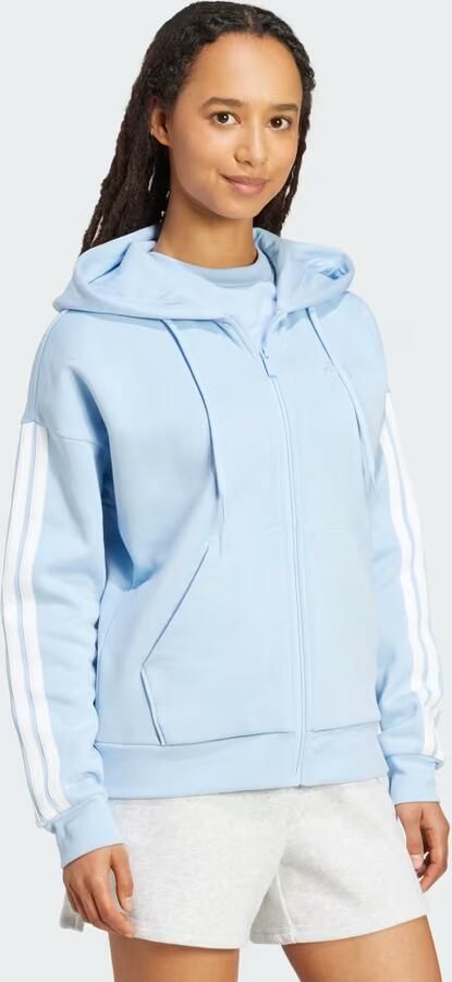 Adidas Essentials 3-Stripes Full-Zip Fleece Hoodie - Foto 6