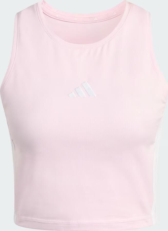 Adidas ESSENTIALS 3-STRIPES GEWATTEERDE TANKTOP - Foto 4