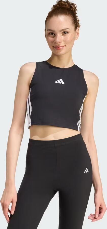 Adidas ESSENTIALS 3-STRIPES GEWATTEERDE TANKTOP