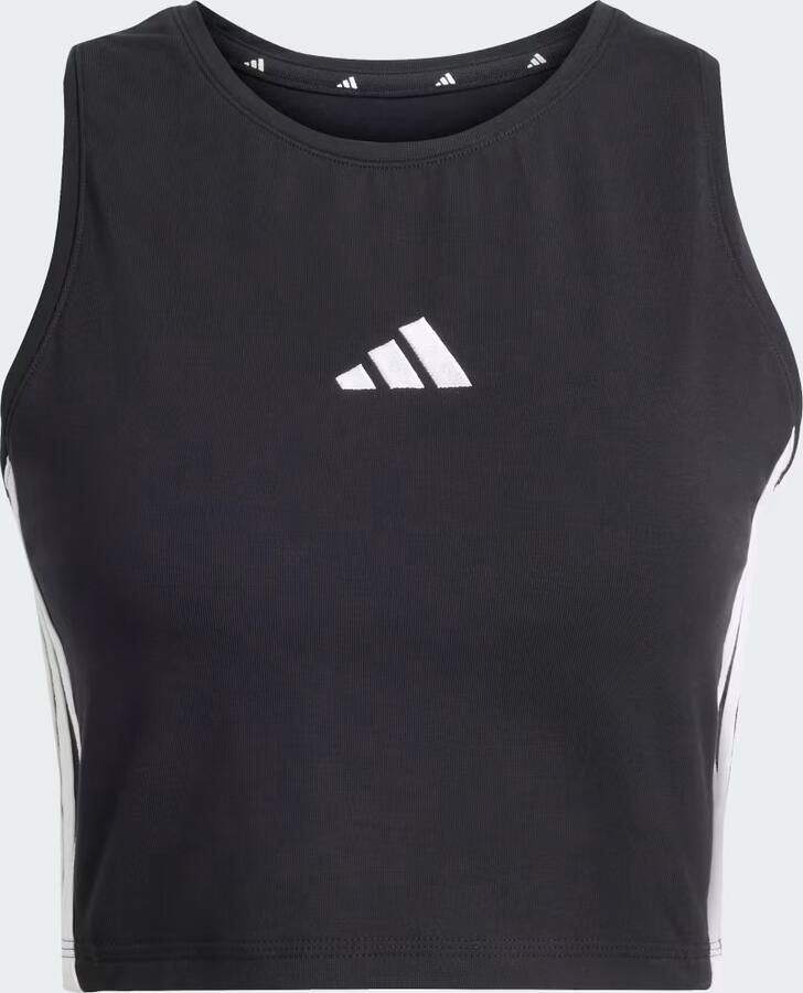 Adidas ESSENTIALS 3-STRIPES GEWATTEERDE TANKTOP - Foto 2