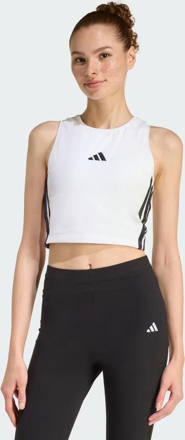 Adidas ESSENTIALS 3-STRIPES GEWATTEERDE TANKTOP