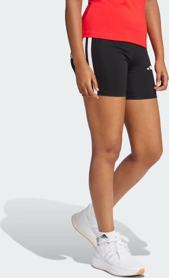 Adidas Sportswear Trainingstights W 3S SJ BK SHO korte leggings middelhoge band platte elastische band (1-delig) - Foto 7